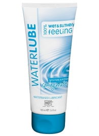 Лубрикант на основе чистой родниковой воды WaterLube - 100 мл. - HOT - купить с доставкой в Нижнем Тагиле