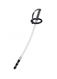 Силиконовый уретральный плаг со сменными фиксирующими кольцами Metal - ToyFa - купить с доставкой в Нижнем Тагиле