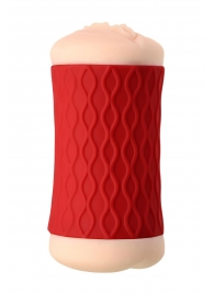 Двухсторонний мастурбатор JOS  NADIN в красном цилиндре - JOS - в Нижнем Тагиле купить с доставкой