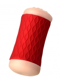 Двухсторонний мастурбатор JOS  NADIN в красном цилиндре - JOS - в Нижнем Тагиле купить с доставкой