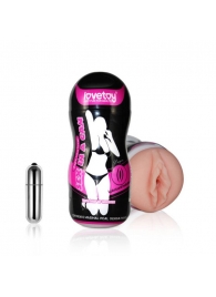 Мастурбатор-вагина Sex In A Can Vibra Vagina Tunnel - Lovetoy - в Нижнем Тагиле купить с доставкой