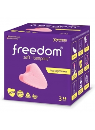 Женские гигиенические тампоны без веревочки FREEDOM mini - 3 шт. - Freedom - купить с доставкой в Нижнем Тагиле