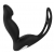 Черный вибромассажер простаты P-PLEASER W ERECTION ENHANCE - Dream Toys - в Нижнем Тагиле купить с доставкой