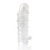 Закрытая прозрачная рельефная насадка Crystal sleeve - 13 см. - Erowoman-Eroman - в Нижнем Тагиле купить с доставкой