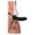 Чёрный полый страпон 7  Silicone Hollow Strap-On - 18 см. - Pipedream - купить с доставкой в Нижнем Тагиле