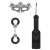 Черный игровой набор Introductory Bondage Kit №4 - Shots Media BV - купить с доставкой в Нижнем Тагиле