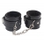 Черные оковы на ноги Obey Me Leather Ankle Cuffs - Chisa - купить с доставкой в Нижнем Тагиле