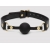 Черный кляп-шар Bound to You Faux Leather Ball Gag - Fifty Shades of Grey - купить с доставкой в Нижнем Тагиле