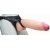 Телесный реалистичный фаллоимитатор на черных трусиках Real Big Strap-On - 34,5 см. - LOVETOY (А-Полимер) - купить с доставкой в Нижнем Тагиле