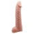 Телесная реалистичная насадка-удлинитель на пенис - 21 см. - Baile - в Нижнем Тагиле купить с доставкой