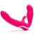 Ярко-розовый безремневой страпон Rechargeable Vibrating Strapless Strap-On - Happy Rabbit - купить с доставкой в Нижнем Тагиле