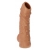 Телесная насадка с пупырышками и открытой головкой Nude Sleeve M - 12 см. - KOKOS - в Нижнем Тагиле купить с доставкой