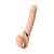 Телесный безремневой вибрострапон Vibrating Bendable Strap-On L - Strap-on-me - купить с доставкой в Нижнем Тагиле
