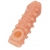Телесная закрытая насадка с шариками Cock Sleeve Size M - 15,6 см. - KOKOS - в Нижнем Тагиле купить с доставкой