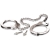 Металлические наручники Metal Leg Cuffs - Pipedream - купить с доставкой в Нижнем Тагиле