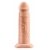 Телесный реалистичный фаллоимитатор с полостью Silicone Hollow Extension - 20 см. - Pipedream - купить с доставкой в Нижнем Тагиле