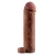 Коричневая насадка с кольцом Perfect 2 Extension with Ball Strap - 19 см. - Pipedream - в Нижнем Тагиле купить с доставкой