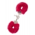 Металлические наручники с красной меховой опушкой METAL HANDCUFF WITH PLUSH RED - Dream Toys - купить с доставкой в Нижнем Тагиле