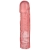 Розовая фаллическая насадка Vac-U-Lock 8  Crystal Jellies Dong - 20,3 см. - Doc Johnson - купить с доставкой в Нижнем Тагиле