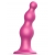 Розовая насадка Strap-On-Me Dildo Plug Beads size S - Strap-on-me - купить с доставкой в Нижнем Тагиле