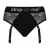Черные трусики для насадок Diva Lingerie Harness - size S - Strap-on-me - купить с доставкой в Нижнем Тагиле