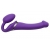 Фиолетовый безремневой вибрострапон Vibrating Bendable Strap-On - size L - Strap-on-me - купить с доставкой в Нижнем Тагиле