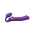 Фиолетовый безремневой вибрострапон Silicone Bendable Strap-On - size XL - Strap-on-me - купить с доставкой в Нижнем Тагиле