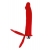 Красная насадка на пенис для двойного проникновения - 19 см. - ToyFa - купить с доставкой в Нижнем Тагиле