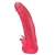 Розовая насадка для страпона с клиторальными лепестками - 18,5 см. - LOVETOY (А-Полимер) - купить с доставкой в Нижнем Тагиле
