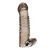 Дымчатая насадка на пенис с вибрацией  Vibrating Penis Enhancing Sleeve Extension - 13,3 см. - BlueLine - в Нижнем Тагиле купить с доставкой