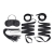 Эротический набор 4PC Bondage Bed Strap   Flogger Kit - Lux Fetish - купить с доставкой в Нижнем Тагиле