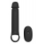 Черная насадка-удлинитель с вибрацией Vibrating Extender With Remote - Dream Toys - в Нижнем Тагиле купить с доставкой