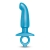 Голубая анальная пробка для массажа простаты Hither Silicone Prostate Plug - 14,3 см. - b-Vibe - в Нижнем Тагиле купить с доставкой