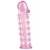 Розовая насадка на пенис с шипами - 12,5 см. - A-toys - в Нижнем Тагиле купить с доставкой