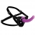 Лиловый поясной страпон Navigator Silicone G-Spot Dildo with Harness - 17,8 см. - XR Brands - купить с доставкой в Нижнем Тагиле