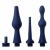 Набор из 3 универсальных насадок для анального душа Universal 3 Piece Silicone Enema Attachment Set - XR Brands - купить с доставкой в Нижнем Тагиле