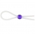 Прозрачное лассо с фиолетовой бусиной SILICONE COCK RING WITH BEAD LAVENDER - NMC - в Нижнем Тагиле купить с доставкой