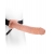 Фаллопротез телесного цвета Hollow Strap-On - 29 см. - Pipedream - купить с доставкой в Нижнем Тагиле