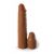 Коричневая насадка на член 2  Silicone X-tension - 20,3 см. - Pipedream - в Нижнем Тагиле купить с доставкой