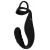 Черное эрекционное кольцо со стимуляцией промежности и анальной пробкой Cock Ring with RC Prostate Plug - Orion - в Нижнем Тагиле купить с доставкой