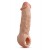 Телесная насадка-удлинитель Intrepid 9.25 Inch Realistic Penis Extender Sleeve - 23,5 см. - Blush Novelties - в Нижнем Тагиле купить с доставкой