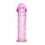 Гладкая розовая насадка с усиками под головкой - 12,5 см. - Toyfa Basic - в Нижнем Тагиле купить с доставкой