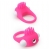Розовое эрекционное кольцо с щеточкой LIT-UP SILICONE STIMU RING 5 - Dream Toys - в Нижнем Тагиле купить с доставкой