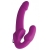 Ярко-розовый безремневой вибрострапон Evoke Vibrating Strapless Silicone Strap-on Dildo - XR Brands - купить с доставкой в Нижнем Тагиле