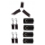 Комплект наручников и поножей LUXURIOUS BED RESTRAINT CUFF SET - Blush Novelties - купить с доставкой в Нижнем Тагиле