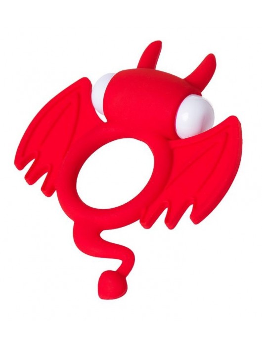 Красное эрекционное кольцо на пенис JOS COCKY DEVIL - JOS - в Нижнем Тагиле купить с доставкой