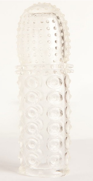 Прозрачная закрытая гелевая насадка - 13,5 см. - Toyfa Basic - в Нижнем Тагиле купить с доставкой