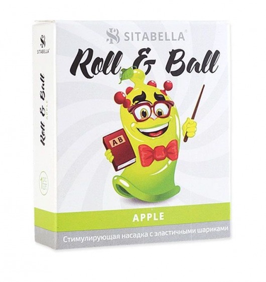 Стимулирующий презерватив-насадка Roll   Ball Apple - Sitabella - купить с доставкой в Нижнем Тагиле