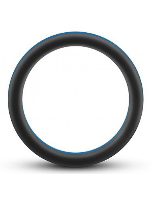 Черно-синее эрекционное кольцо Silicone Go Pro Cock Ring - Blush Novelties - в Нижнем Тагиле купить с доставкой