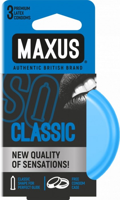 Классические презервативы в железном кейсе MAXUS Classic - 3 шт. - Maxus - купить с доставкой в Нижнем Тагиле